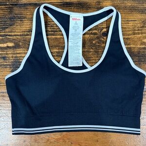 Wilson Black and White Sports Bra